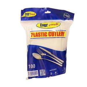 Everpack Plastic Cutlery - 100 Pieces