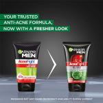 Garnier Men, Anti-Pimple Face Wash, Repairs Skin & Balances Oils, AcnoFight, 100 g