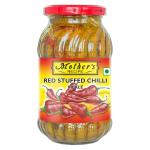 Mother's RECIPE Red Stuffed Chilli Pickle - (500g)