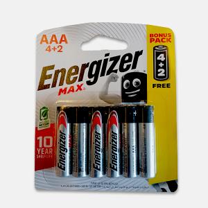 Energizer max alkaline battery AAA 4+2